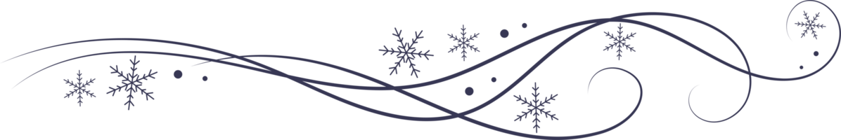 Snow wind doodle illustration. Flakes swirl blizzard. Wavy cold snowstorm. Wavy flow foe Christmas decoration png
