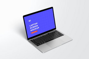 laptop scherm mockup psd