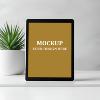 tablet apparaat realistisch bewerkbare mockup psd