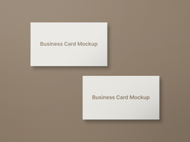 Minimal Business Card Mockup Free Template psd