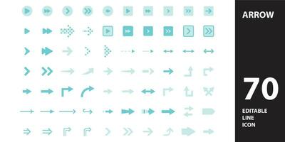 flecha icono para sitio web, ui ux básico, símbolo, presentación, gráfico recursos vector