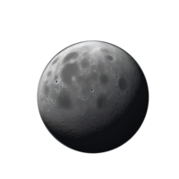 AI generated a glowing moon with craters, simplified digital art. ai generative png