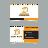 A Corporate and professional business card vector