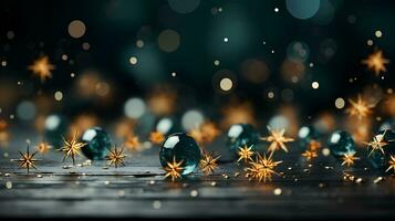 AI generated captivating bokeh background with snow flake AI Generative photo