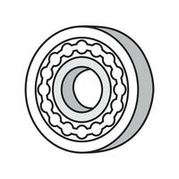 bearings icon logo vector design template