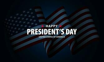 Happy President's Day Background Design. Banner, Poster, Greeting Card. Vector Illustration