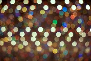 Colorful abstract blurred and bokeh of refection lighting fit to screen background. photo