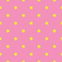 little simple cute stars seamless pattern in pastel pink background vector