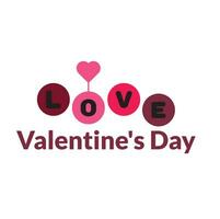 Happy velentines day logo design vector. vector