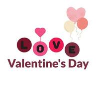 Happy velentines day logo design vector. vector