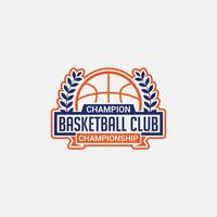 baloncesto logo Insignia y pegatina vector