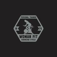 Fitness Gym- Badge -Logo vector