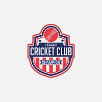 Cricket Logo Badge and Sticker vector