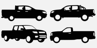 car set Silhouette vector