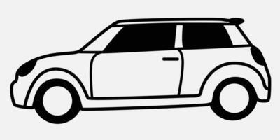 coche ilustración línea Arte vector