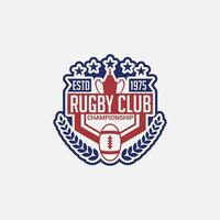 Rugby Logo Badge and Sticker vector