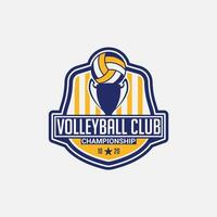 vóleibol logo Insignia y pegatina vector