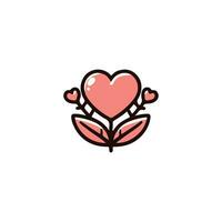 Love Heart Symbol Icons . Love Illustration Vector Hearts