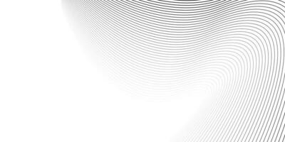 Abstract warped Striped Background. Vector curved twisted slanting, waved lines pattern. Brand new style for your business design