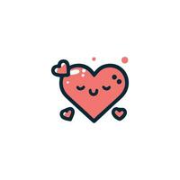 Love Heart Symbol Icons . Love Illustration Vector Hearts