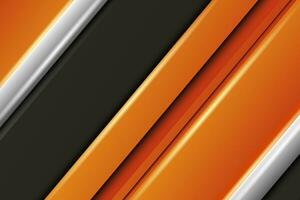 abstract orange and black geometric shape background for web and graphic vector