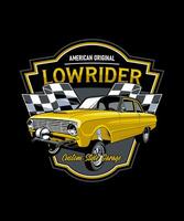 American Original Lowrider Retro Design vector