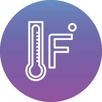 Fahrenheit Vector Icon