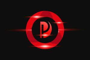 DP Red logo Design. Vector logo design for business.