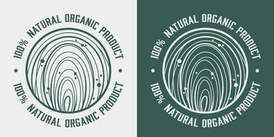 Organic health natural vegan ecology product logo vector