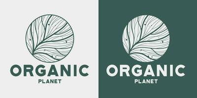 Organic healthy food label, natural vegan and vegetarian ecologic product emblem vector