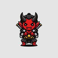 Japan's demon logo vector