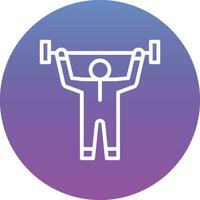 Weight Lifting Vector Icon