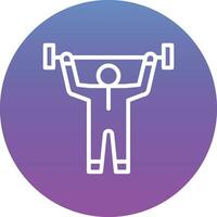 Weight Lifting Vector Icon