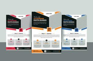 Modern corporate flyer design and poster design template vector