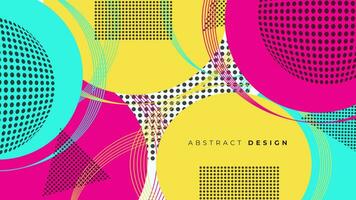 abstract 90's style background design vector