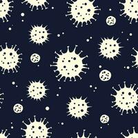 Microbe, bacteria, pandemic corona virus medicine mask pattern vector