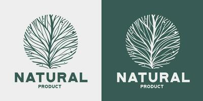 Organic healthy food label, natural vegan and vegetarian ecologic product emblem vector