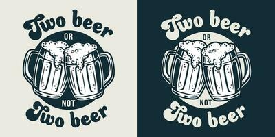 Emblem of beer mug with foam bar poster vector