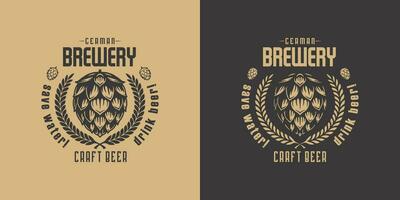 Beer hop for bar. Brew design for pab or brewery vector