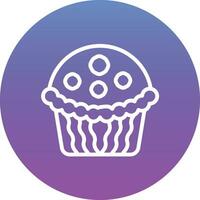 icono de vector de muffin