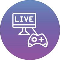 Game Streaming Vector Icon