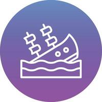 Shipwreck Vector Icon