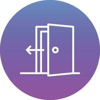 Exit Door Vector Icon