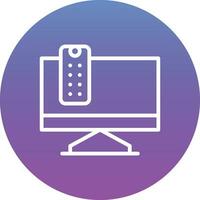 TV Monitor Vector Icon