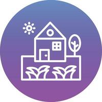 Home Landscape Vector Icon