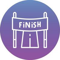 Finish Line Vector Icon