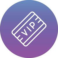 VIP Pass Vector Icon