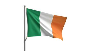 Irlanda bandera irlandesa país internacional persona personas humano icono blanco aislado antecedentes dicut S t. Patricio día Santo truco día 17 marzo de diecisiete Europa gobierno trébol cerveza verde celebracion foto