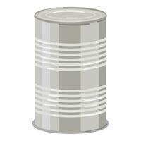 Big tin can icon cartoon vector. Food package vector