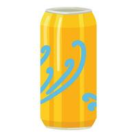 Soda tin can icon cartoon vector. Drink canned vector